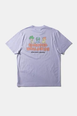 Sale Afterwork Society Plain Light Purple Men T-Shirts