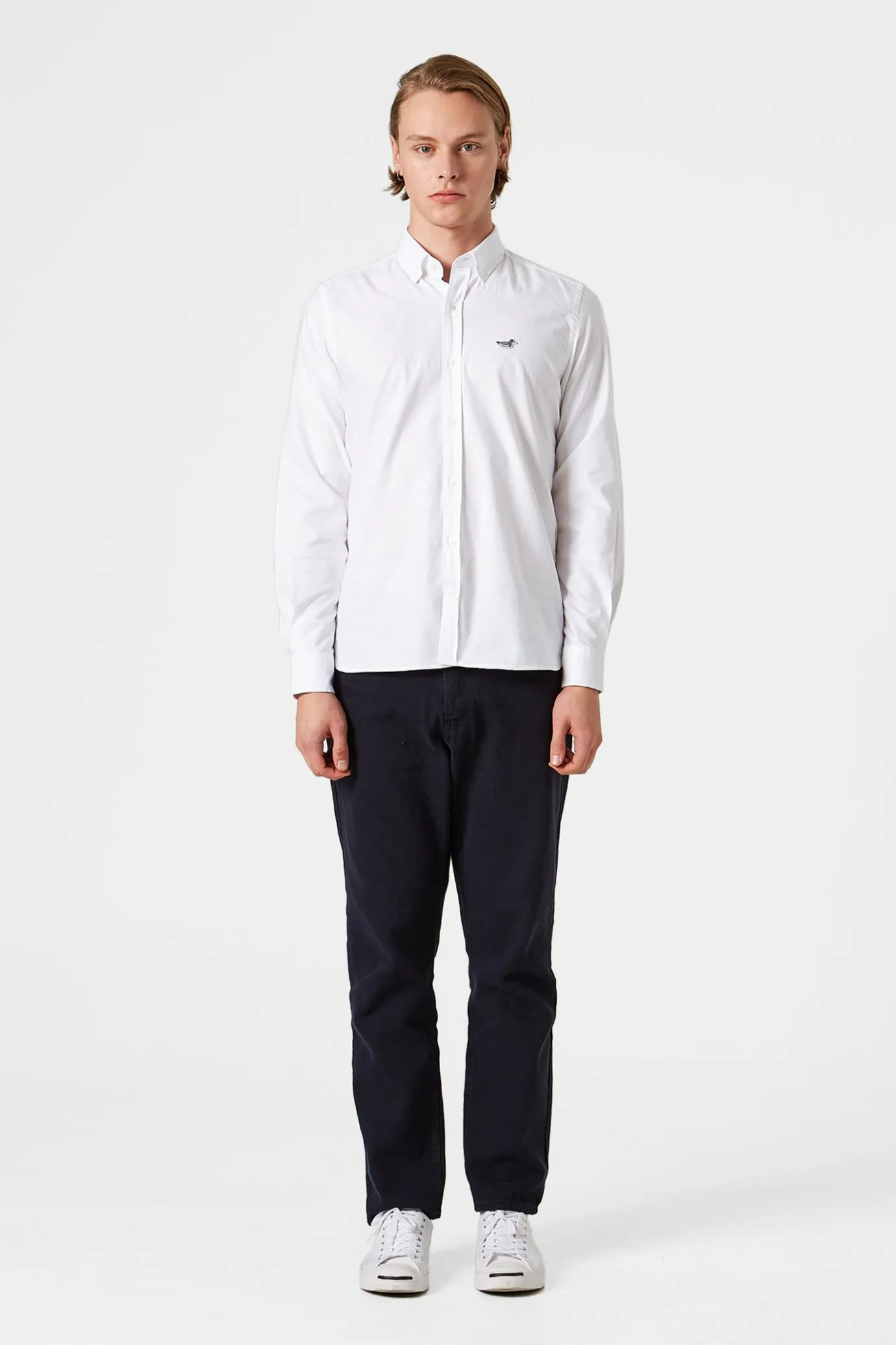 Discount Bd Shirt Duck Patch Plain White Men Shirts