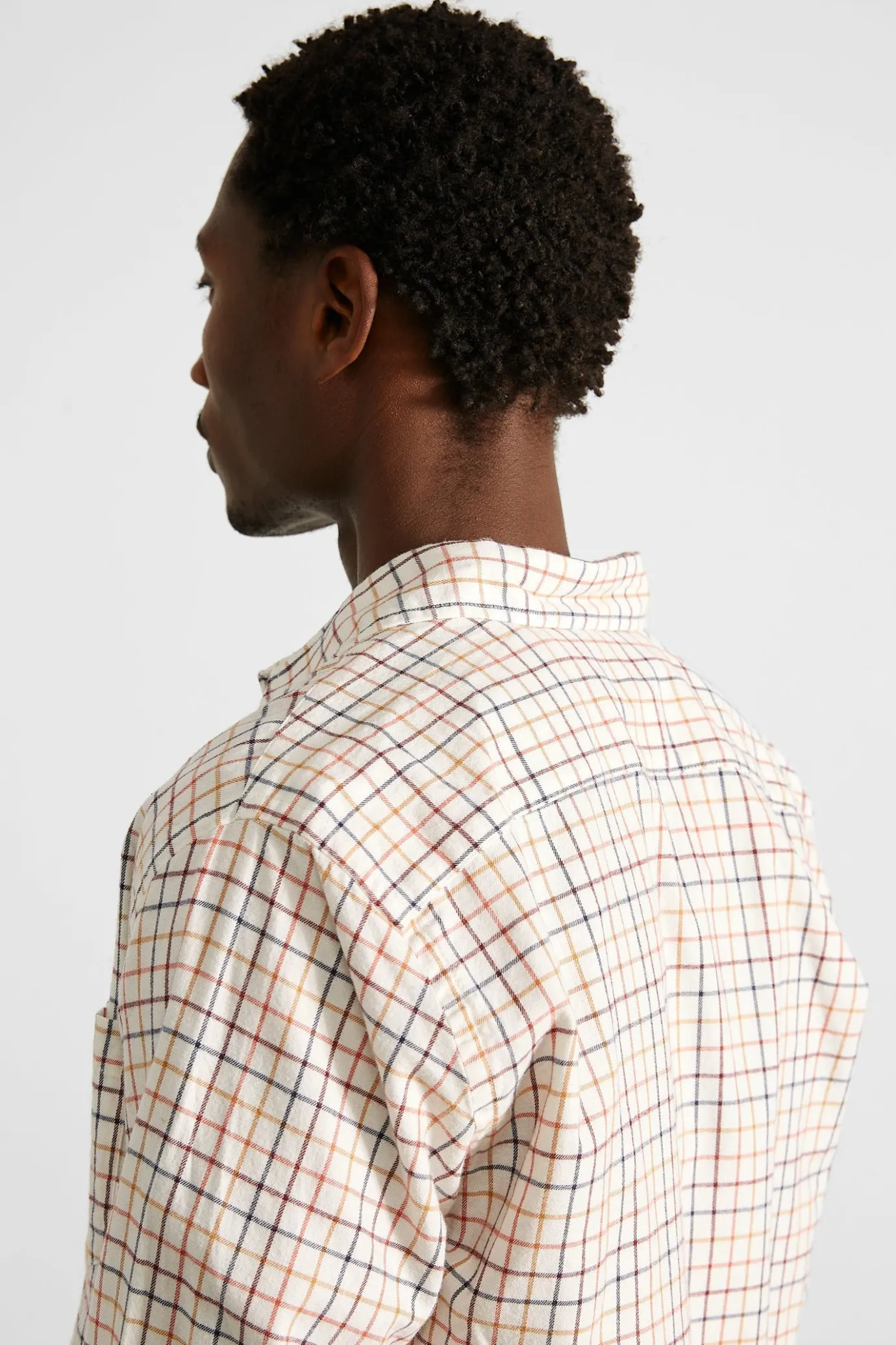 Clearance Blend Shirt Plain Beige Men Shirts