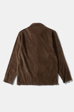 Cheap Bline Jacket Cord Plain Brown Men Outerwear