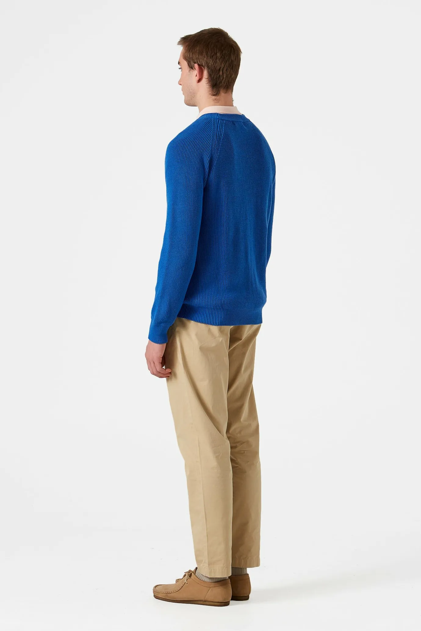 Shop Canale Sweater Plain Blue Men Knitwear