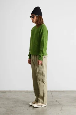 Discount Cargo Pants Plain Khaki Men Trousers
