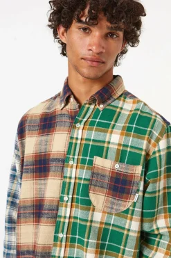 Best Sale Check Block Shirt Men Shirts