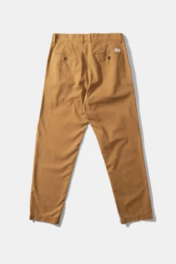 Best Chino Herringbone Plain Caramel Men Trousers