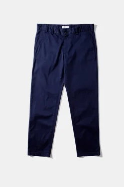 Online Chino Pants Plain Navy Men Trousers