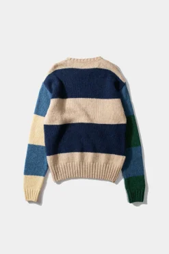 Sale Clown Sweater Colour Block Navy Men Knitwear