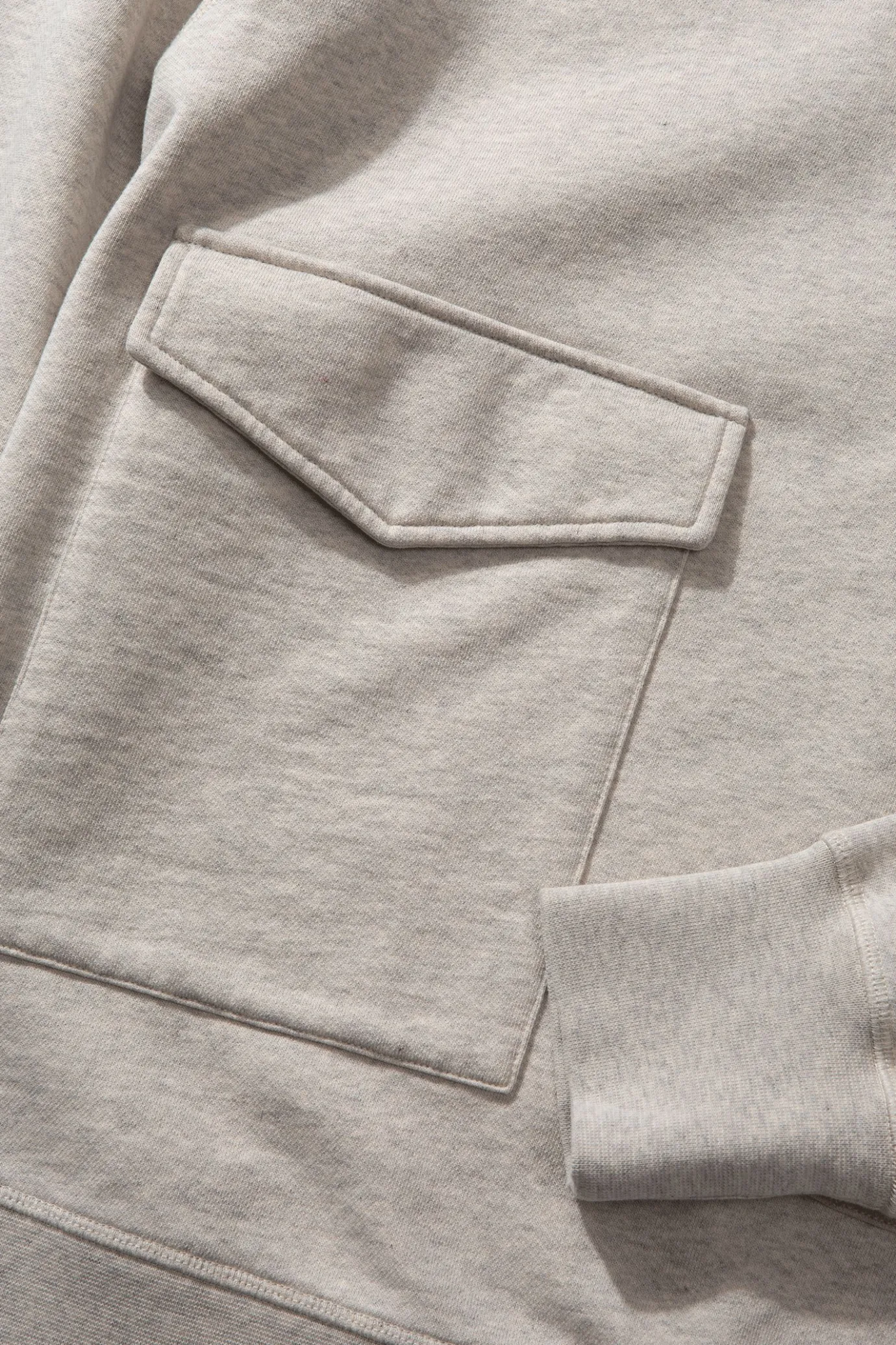 Cheap Collins Plain Light Grey Melange Men Sweatshirts
