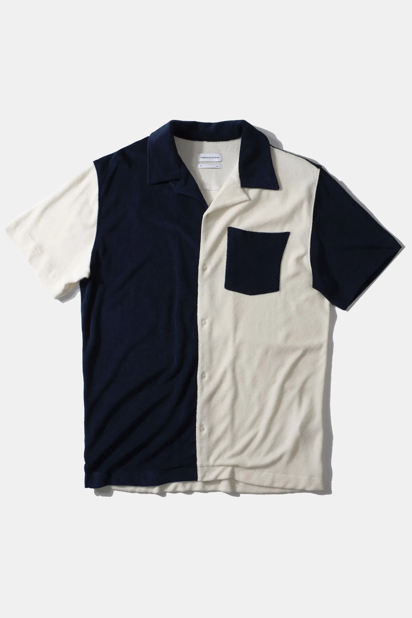 Shop Colour Block Terry Shirt Men Shirts