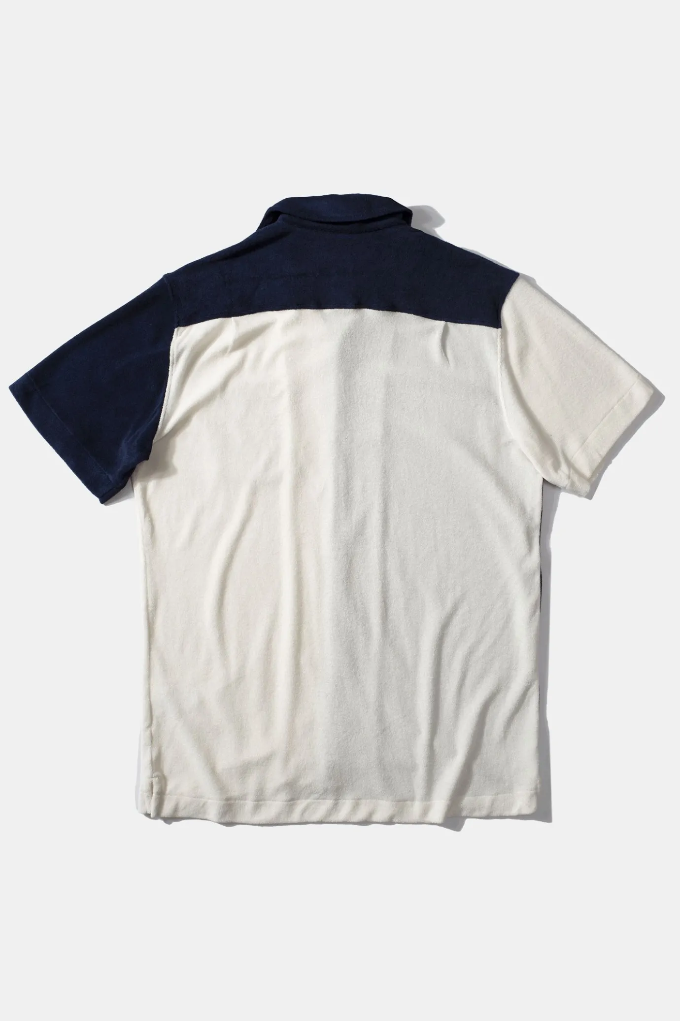 Shop Colour Block Terry Shirt Men Shirts