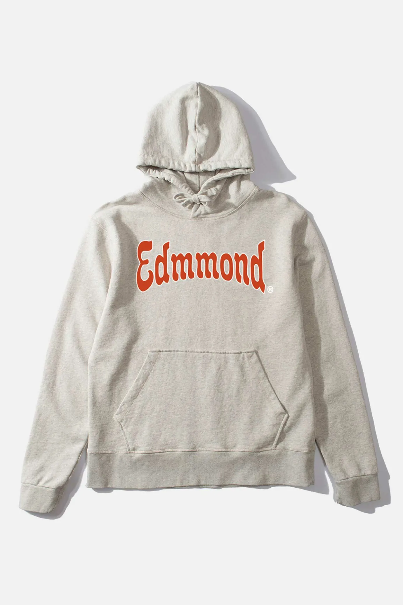 Discount Curly Hoodie Plain Grey Melange Men Sweatshirts