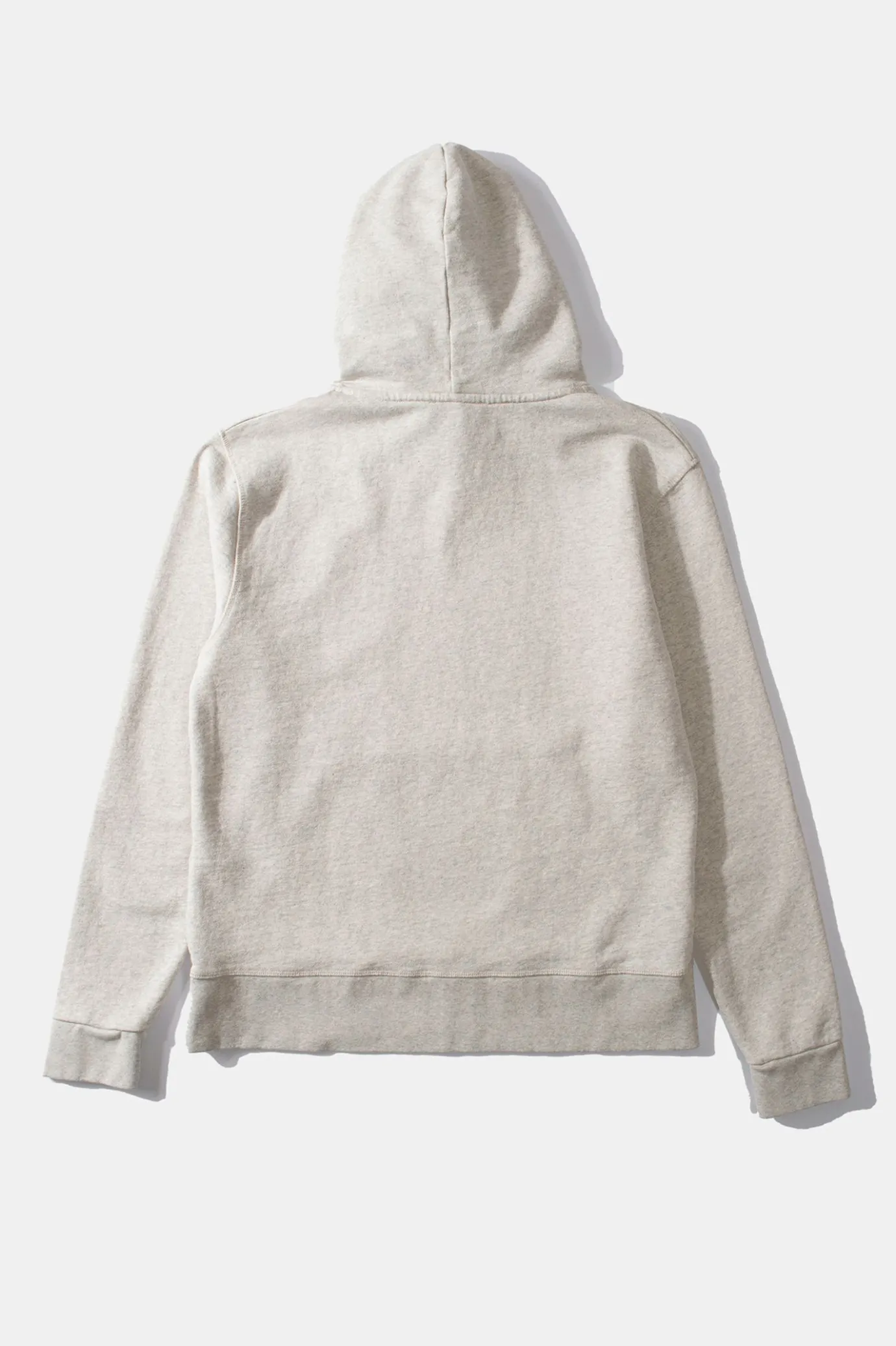 Discount Curly Hoodie Plain Grey Melange Men Sweatshirts