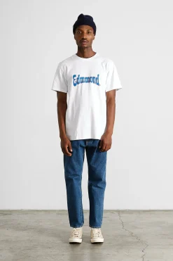 Clearance Curly Plain White Men T-Shirts