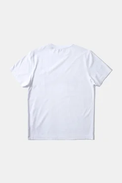 Clearance Curly Plain White Men T-Shirts