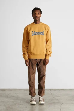 Discount Curly Sw Plain Caramel Men Sweatshirts