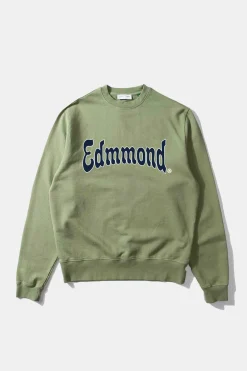 Shop Curly Sw Plain Olive Men Sweatshirts
