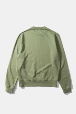 Shop Curly Sw Plain Olive Men Sweatshirts
