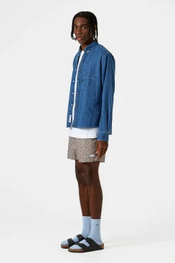 Shop Day Shirt Denim Plain Stonewash Men Shirts