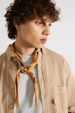 Flash Sale Day Shirt Twill Plain Tan Men Shirts