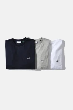 New Duck Patch Tee Ns Plain White Men T-Shirts
