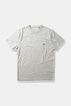 Best Sale Duck Patch Tee Plain Grey Melange Men T-Shirts
