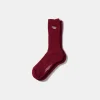 Hot Duck Socks Plain Bordeaux Men Accessories
