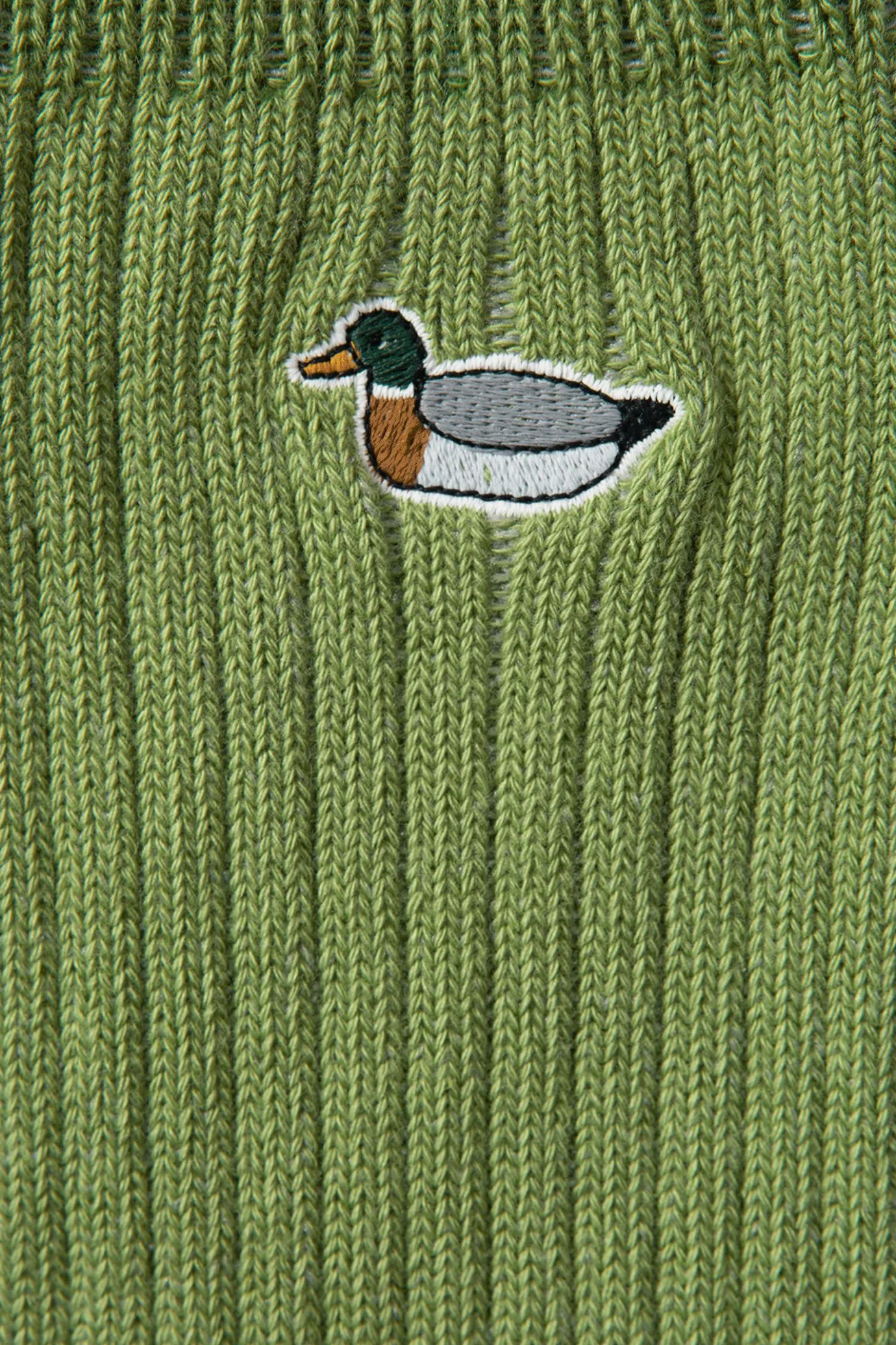 Cheap Duck Socks Plain Green Men Accessories