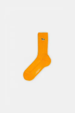 Cheap Duck Socks Plain Mustard Men Accessories