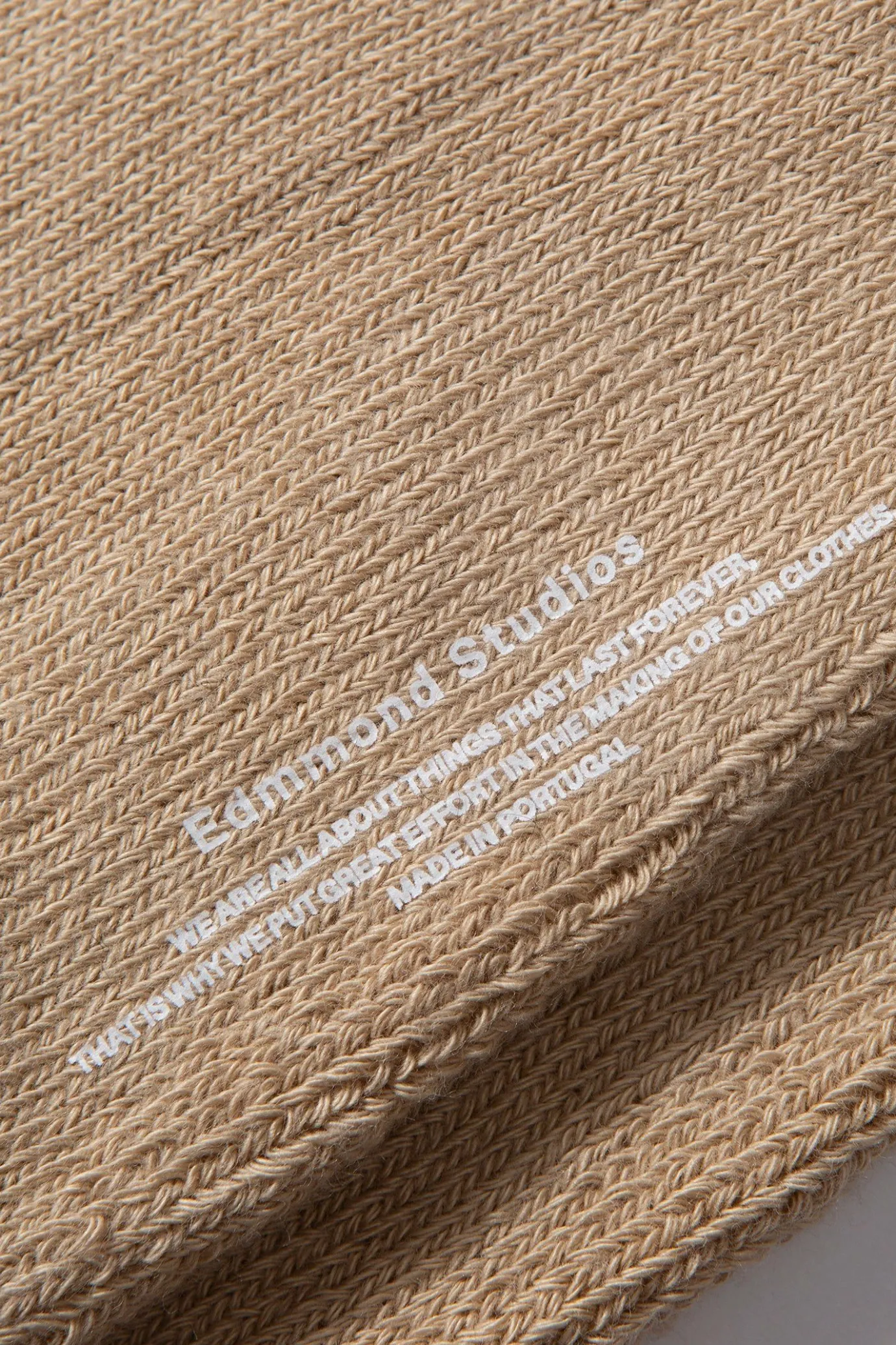 Outlet Duck Socks Plain Tan Men Accessories