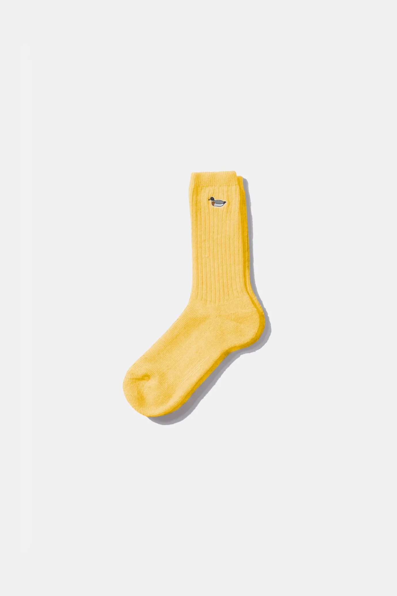 Sale Duck Socks Plain Yellow Men Accessories