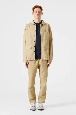 Clearance Dune Jacket Plain Beige Men Outerwear