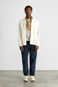 Fashion Embroidery Jacket Plain Off White Men Outerwear