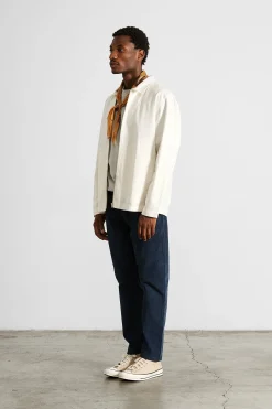 Fashion Embroidery Jacket Plain Off White Men Outerwear