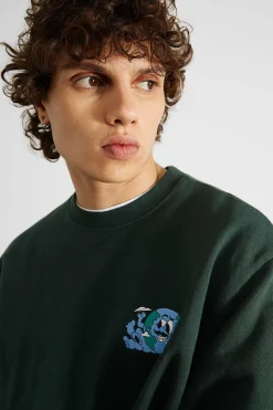 Flash Sale Enterprises Sw Plain Dk Green Men Sweatshirts