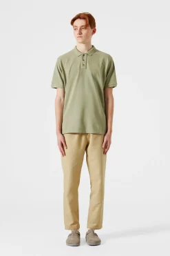 Shop Ferry Polo Plain Taupe Men Polos