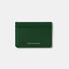 Online Fold Card Holder Plain Dk Green Men Accessories