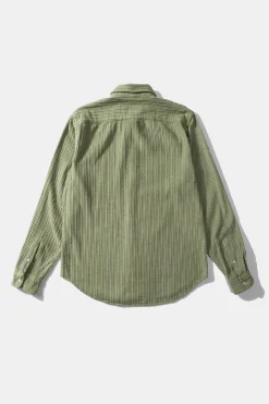 Sale French Cord Shirt Plain Olive Men Shirts