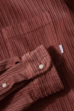 Best French Cord Shirt Plain Salmon Men Shirts