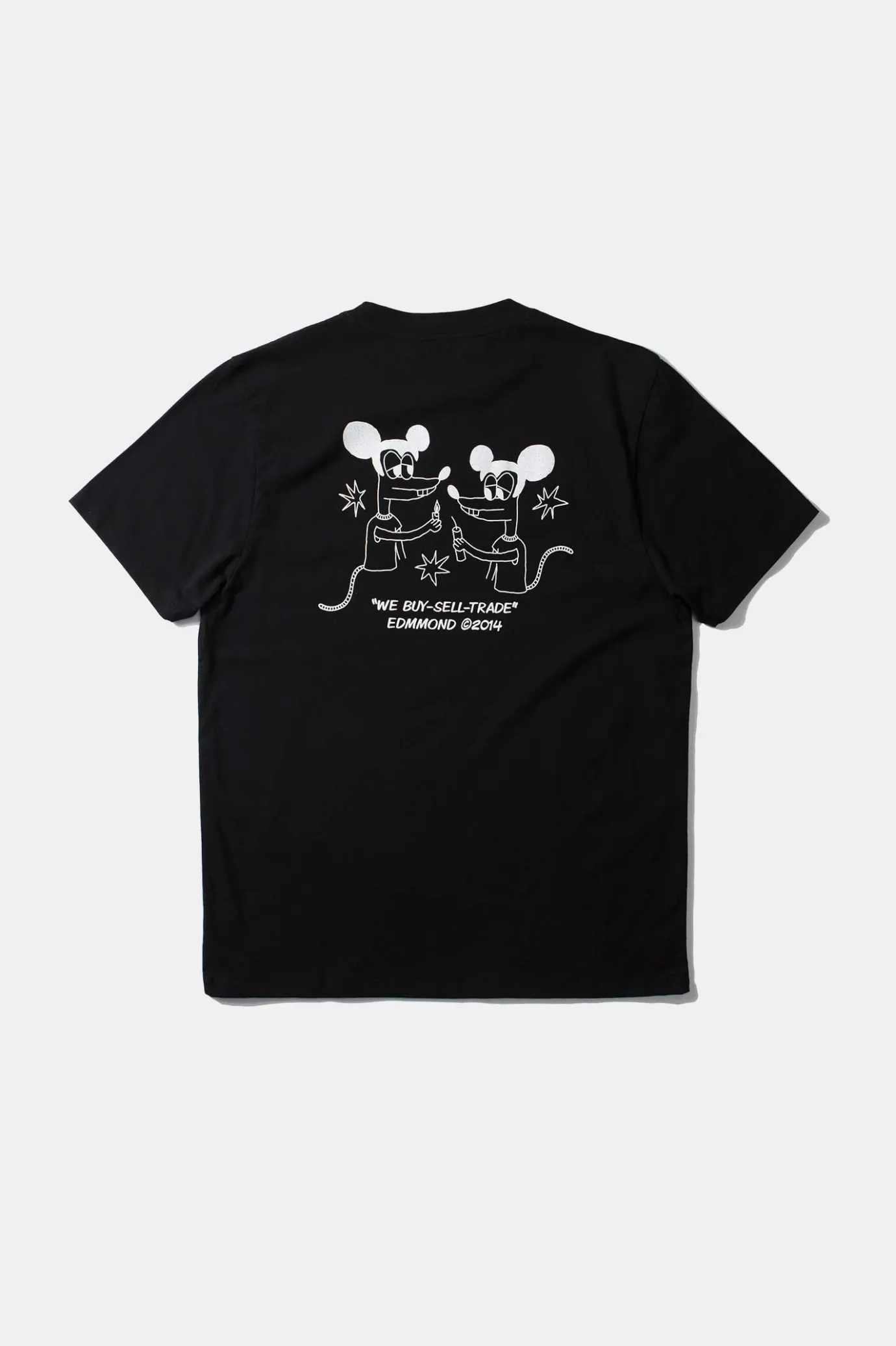 Online Global Entertainment Plain Black Men T-Shirts