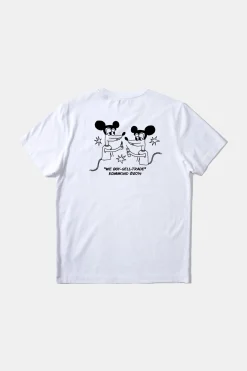 Cheap Global Entertainment Plain White Men T-Shirts