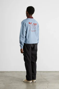 Online Global Entertainment Sw Plain Steel Men Sweatshirts