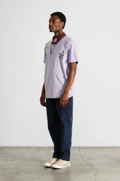 Flash Sale Hocus Plain Light Purple Men T-Shirts