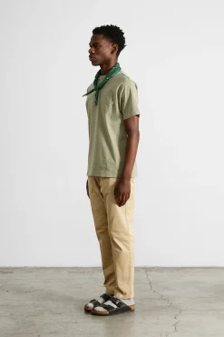 Shop Hugo Plain Olive Men T-Shirts