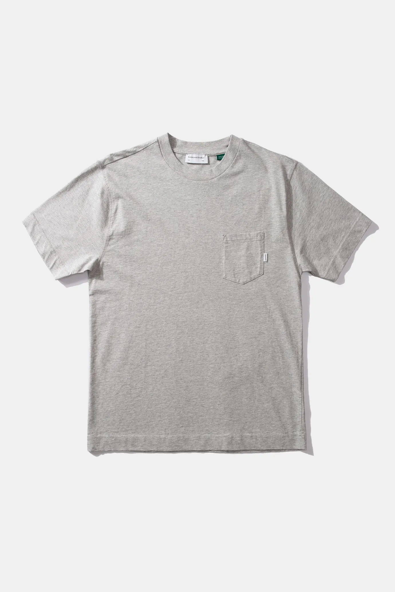 Hot Hugo Tee Plain Grey Melange Men T-Shirts