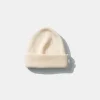 Flash Sale Knit Beanie Plain Beige Men Accessories
