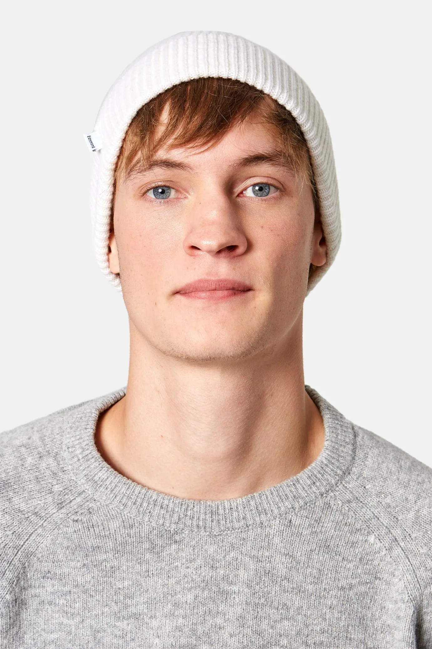 Flash Sale Knit Beanie Plain Beige Men Accessories
