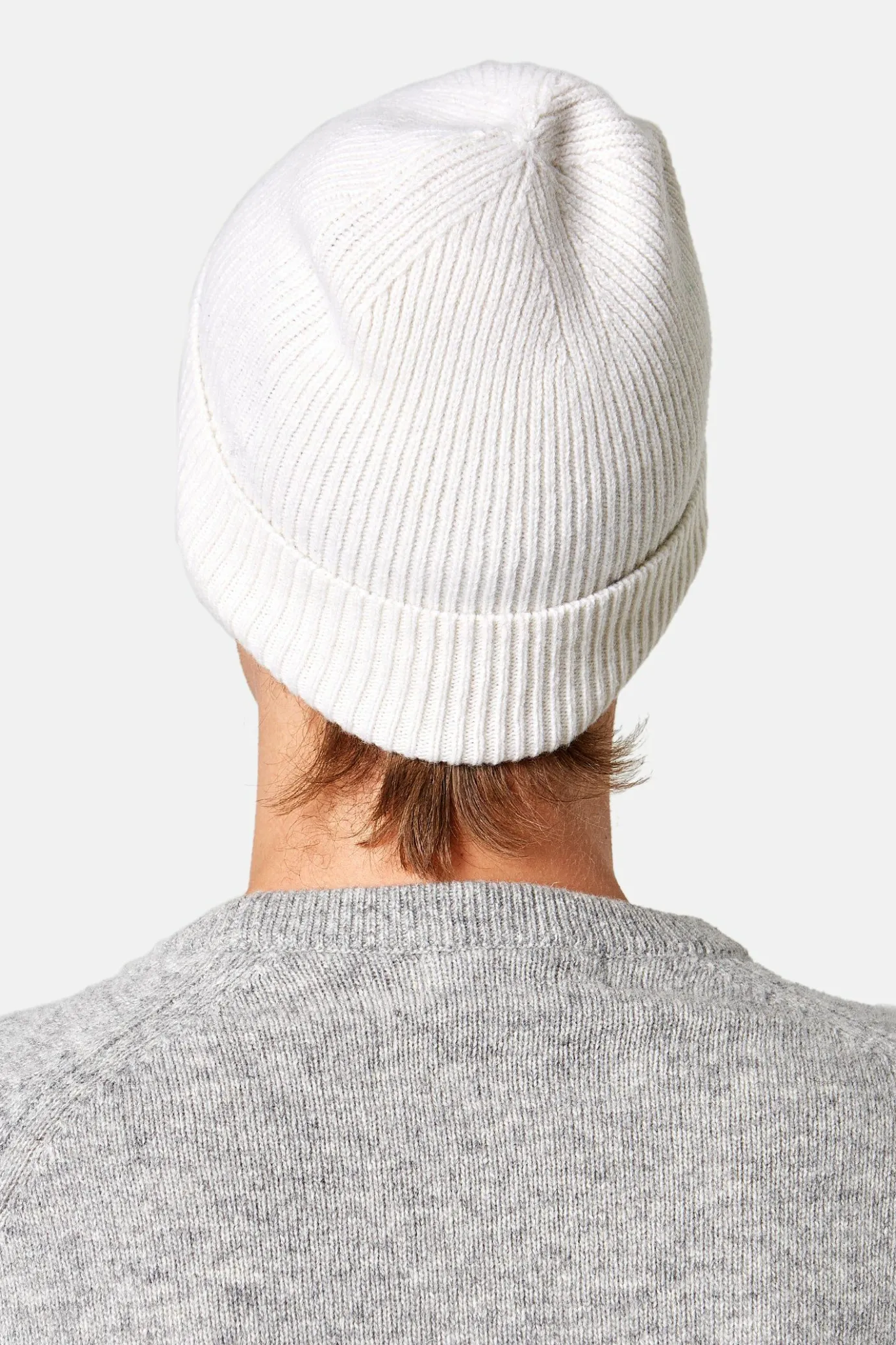 Flash Sale Knit Beanie Plain Beige Men Accessories