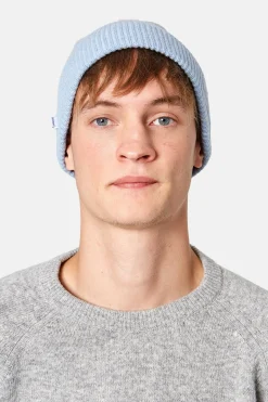 Fashion Knit Beanie Plain Light Blue Men Accessories