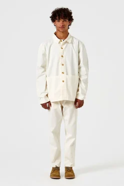 Shop Lab Jacket Plain Off White Men Outerwear