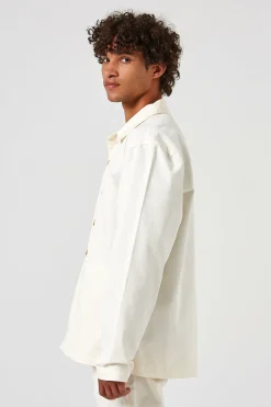 Shop Lab Jacket Plain Off White Men Outerwear
