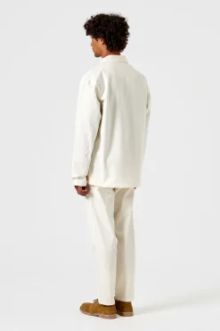 Shop Lab Jacket Plain Off White Men Outerwear